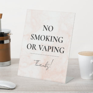 Panneau de signalisation anti-tabac sur socle
