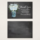 Panneau de signalisation bleu Hydrangea Mason Jar  (Devant & derrière)