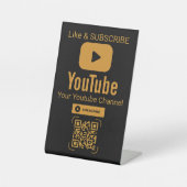 Panneau de signalisation commerciale QR Code YouTu (Recto)
