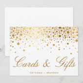 Panneau de signalisation de cartes et cadeaux élég (Devant / Derrière)