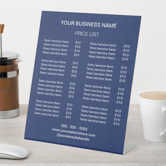 Panneau de signalisation de la marine Blue Modern  (In SItu)