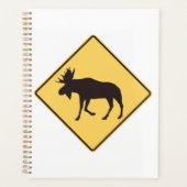Panneau de signalisation de traversée d'orignal Sé (Devant)