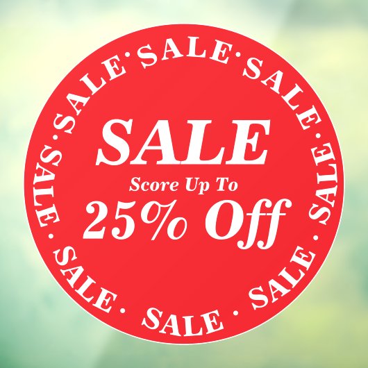 Panneau de signalisation de vente en vitrine pour (Feuille 3)