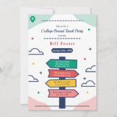 Panneau de signalisation directionnel Invitation à (Devant)