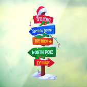 Panneau de signalisation du pôle Nord de Noël Auto (Feuille 3)
