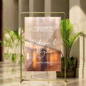 Panneau de signalisation moderne Mariage de bienve
