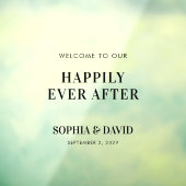 Panneau de signalisation moderne Mariage de bienve (Feuille 3)