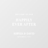 Panneau de signalisation moderne Mariage de bienve (Feuille)