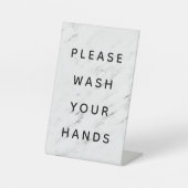 Panneau de signalisation pour laver les mains pour (Recto)