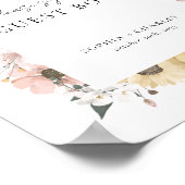 Panneau de signature de livre d'or de mariage flor (Coin)