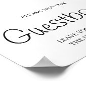 Panneau de signature Livre d'or de mariage (Coin)