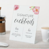 Panneau de signature Mariage de fleurs d'aquarelle (In SItu)