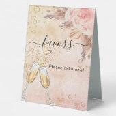 Panneau de signe de faveur de brunch pétillant de (Verso)