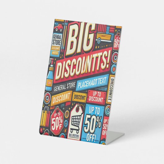 Panneau de socle à rabais du magasin général (Recto)