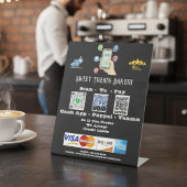 Panneau de socle de code QR « Scan To Pay »
