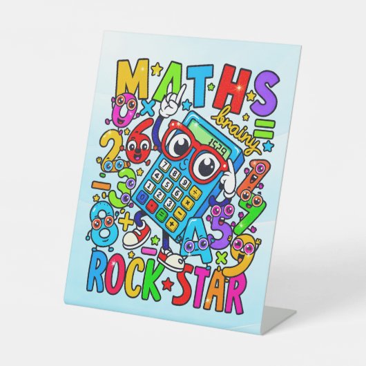 Panneau de socle de Mathématiques Rockstar pour la (Recto)