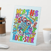 Panneau de socle de Mathématiques Rockstar pour la (In SItu)