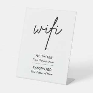 Panneau de socle de réseau de mot de passe Wifi mo