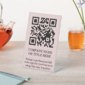 Panneau de socle de table DIY Code QR Entreprise (In SItu)