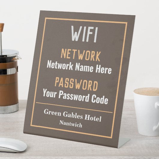 Panneau de socle d'instructions WiFi (In SItu)