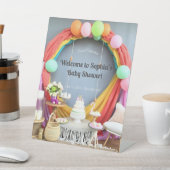 Panneau de socle élégant pour Baby Shower | Floral (In SItu)