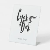 Panneau de socle Mariage classique Cigar Bar (Recto)