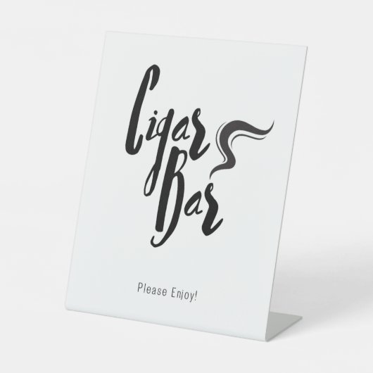 Panneau de socle Mariage classique Cigar Bar (Recto)