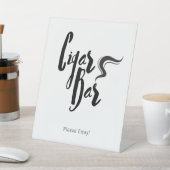 Panneau de socle Mariage classique Cigar Bar (In SItu)