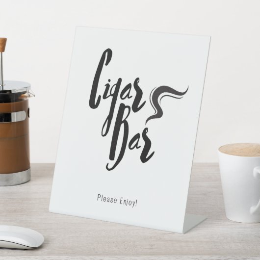 Panneau de socle Mariage classique Cigar Bar (In SItu)