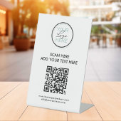 Panneau de socle QR Code pour Entreprise – Logo &
