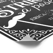 Panneau de stand photo mariage selfie tableau noir (Coin)