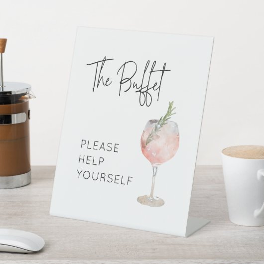 Panneau de table Buffet personnalisée pour fête d' (In SItu)