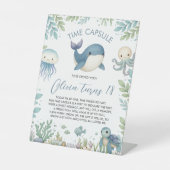 Panneau de table capsule temporelle d'animaux mari (Recto)