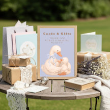 Panneau de table Cartes et Cadeaux Blue Silly Goos