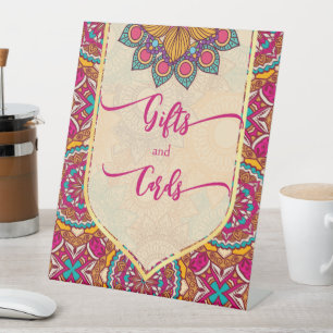 Panneau de table Cerise mandala rangoli