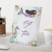 Panneau de table de bienvenue pour cadeau de sirèn (In SItu)