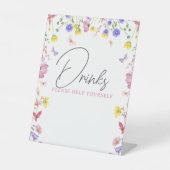 Panneau de table de boisson - Baby shower ou événe (Recto)