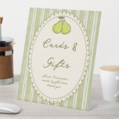 Panneau de table de cadeau de fiançailles de poire (In SItu)