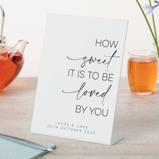 Panneau de table de dessert - Comme il est doux à  (In SItu)