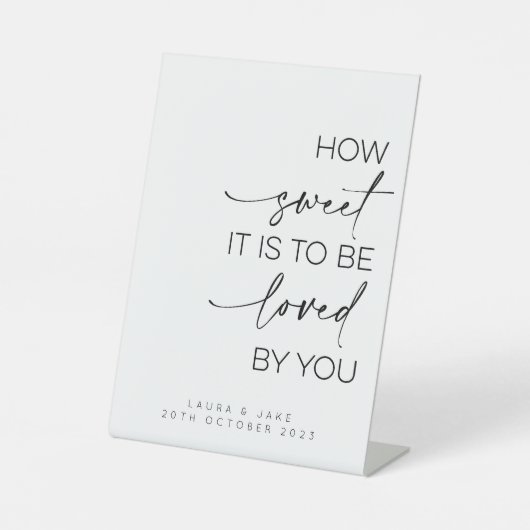 Panneau de table de dessert - Comme il est doux à  (Recto)