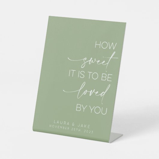 Panneau de table de dessert - Comme il est doux à  (Recto)