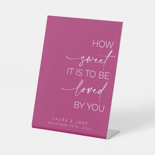 Panneau de table de dessert - Comme il est doux à (Recto)