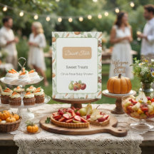 Panneau de table de desserts pour Baby Shower au M