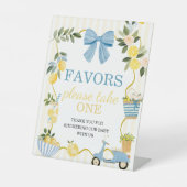 Panneau de table de Favors de citron méditerranéen (Recto)