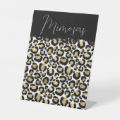 Panneau de table de fête à motif léopard (Recto)