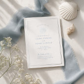 Panneau de table de livre d'or de mariage côtier b