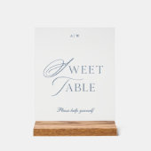 Panneau de table de mariage en acrylique minimalis (Recto)