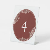 Panneau de table de mariage illustré Anthurium (Recto)