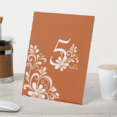 Panneau de table de mariage shabby chic orange fon (In SItu)