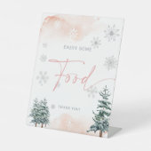 Panneau de table de nourriture, panneau d'hiver ba (Recto)